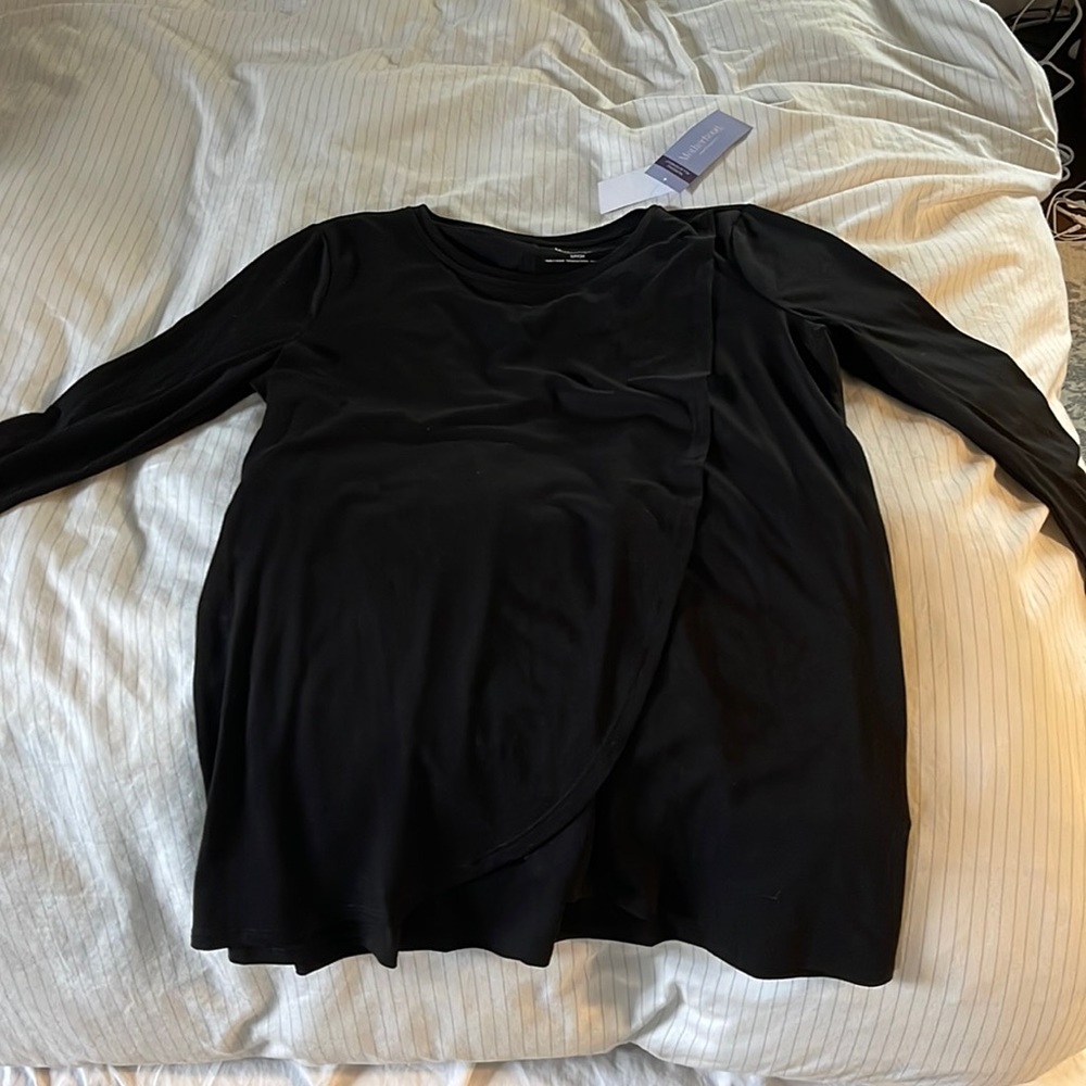 Motherhood maternity long sleeve nursing top